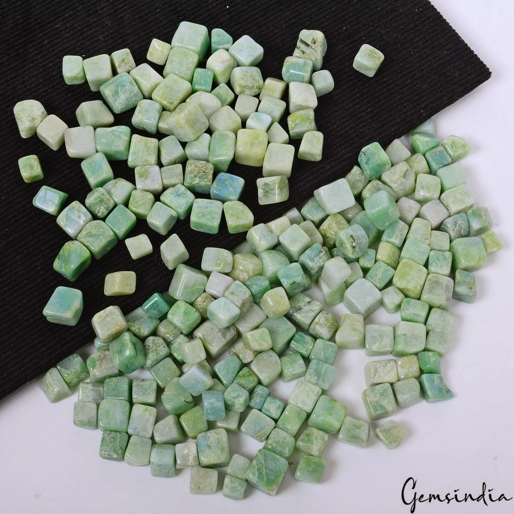 1560 Ct/216 Pcs Natural Green Emerald Cubes Uncut Rough Wholesale Gemstones Lot