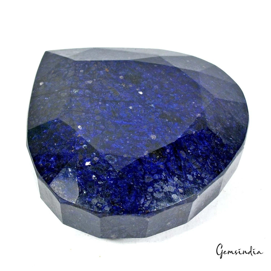 3400 Cts Natural Dark African Blue Sapphire Pear Cut Museum Size Loose Huge Gem