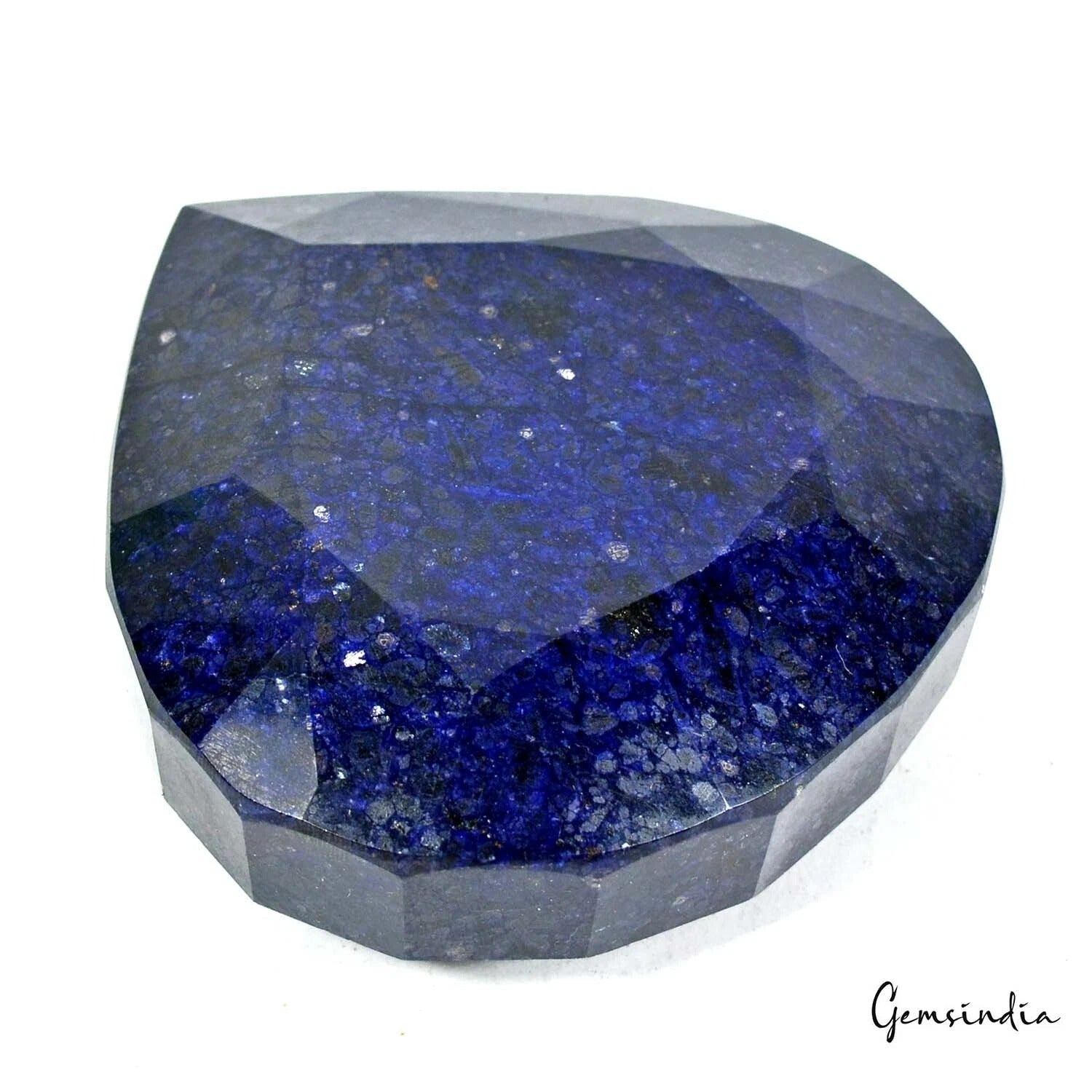3400 Cts Natural Dark African Blue Sapphire Pear Cut Museum Size Loose Huge Gem