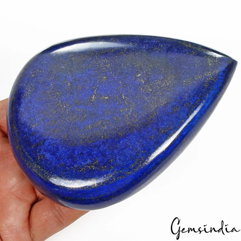 2050 Ct Natural Blue Lapis Lazuli Pear Cab Loose Gemstone Earth Mined Gemstone