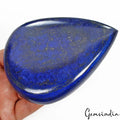 2050 Ct Natural Blue Lapis Lazuli Pear Cab Loose Gemstone Earth Mined Gemstone