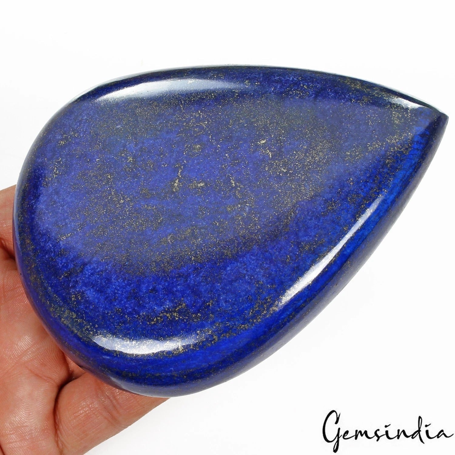 2050 Ct Natural Blue Lapis Lazuli Pear Cab Loose Gemstone Earth Mined Gemstone