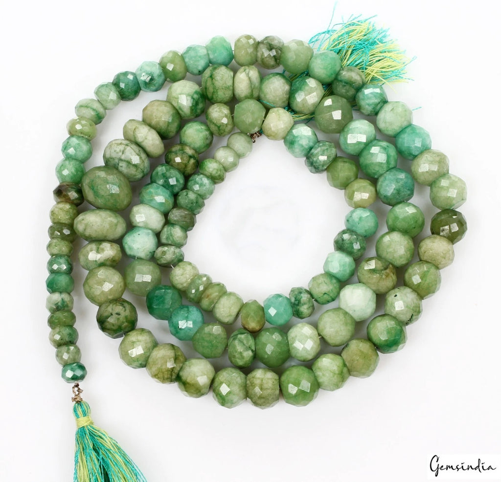 Brazilian Emerald Beaded Strand, Color Enhanced — 105 Pieces, 9mm to 17mm, 1000 Ct, Brazil