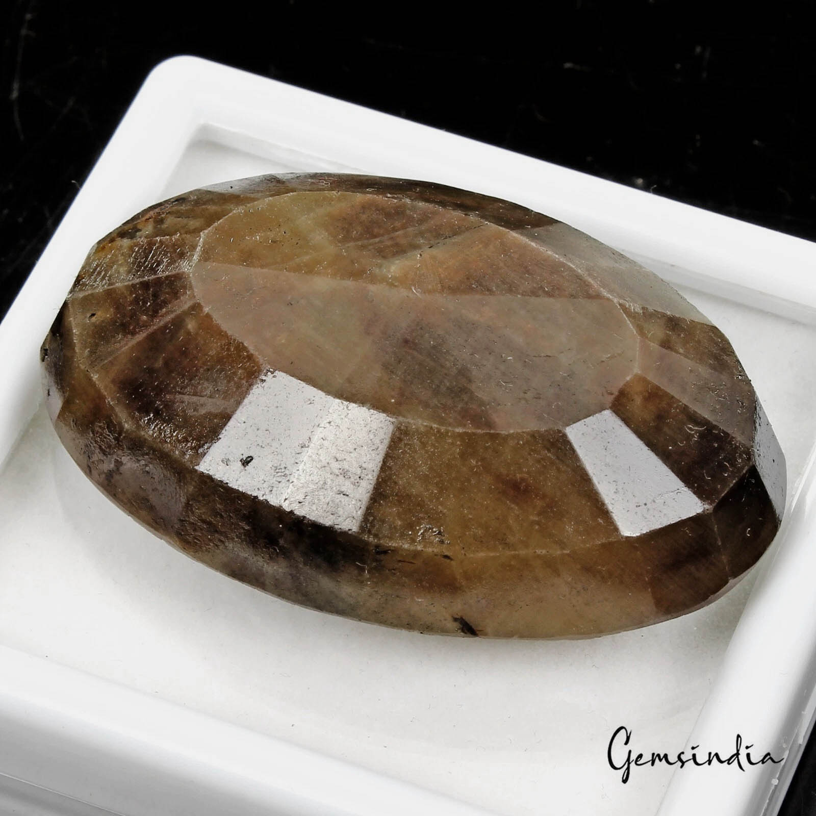 Certified 360 Cts Natural Untreated Brown Sapphire Oval Faceted Loose Huge Gem