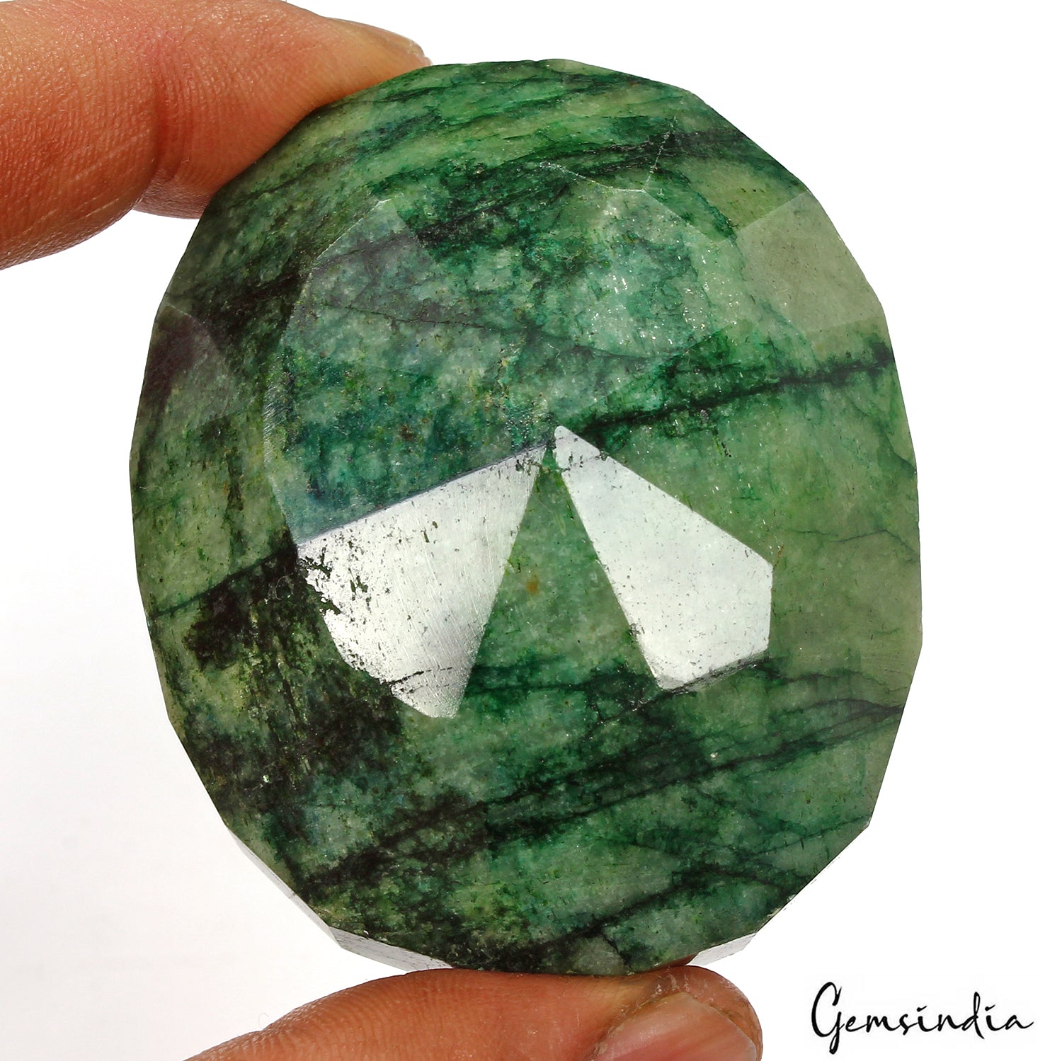 860 Ct Natural Brazilian Green Emerald Oval Faceted Cut Huge Size Loose Gemstone