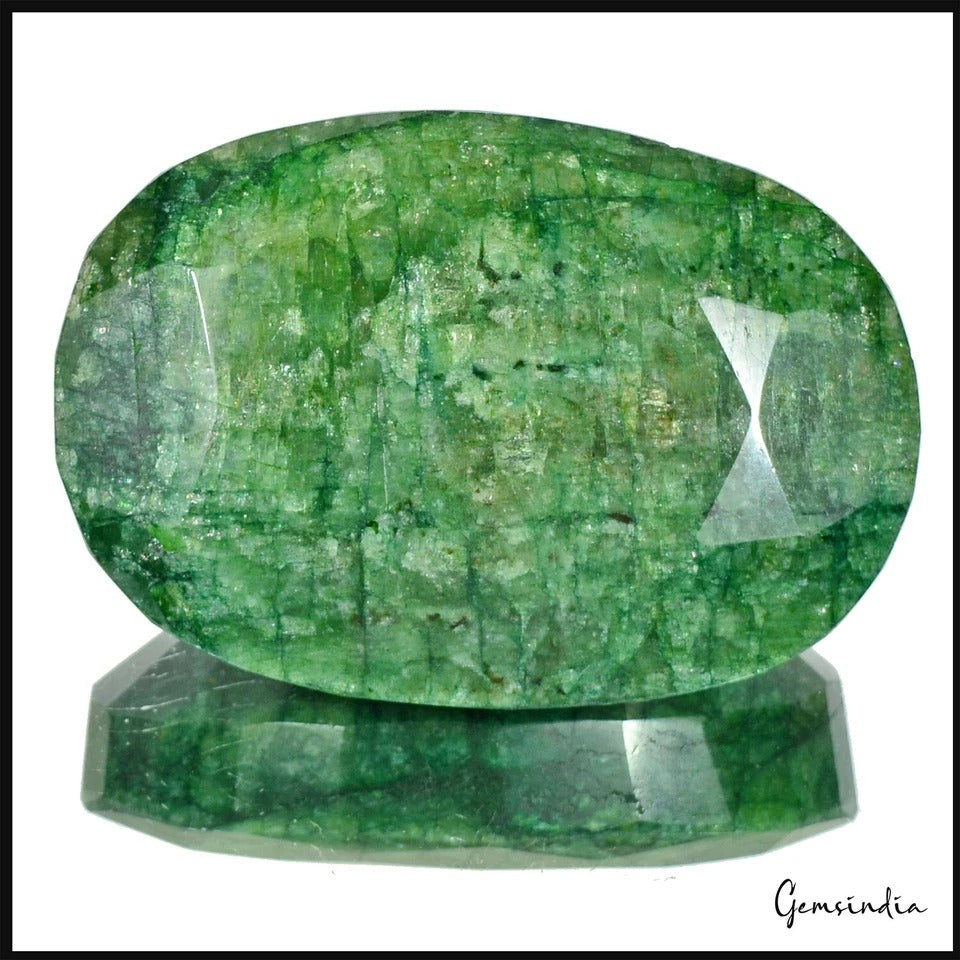 4090 Cts Natural Emerald Oval Cut Earth mined Museum Grade Gemstone with Stand