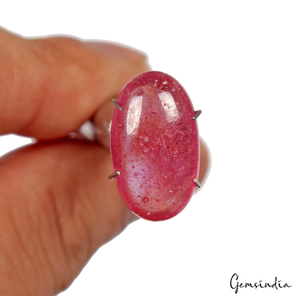 Certified 11.30 Ct Natural Translucent Mozambique Red Ruby Oval Cab Gem For Ring