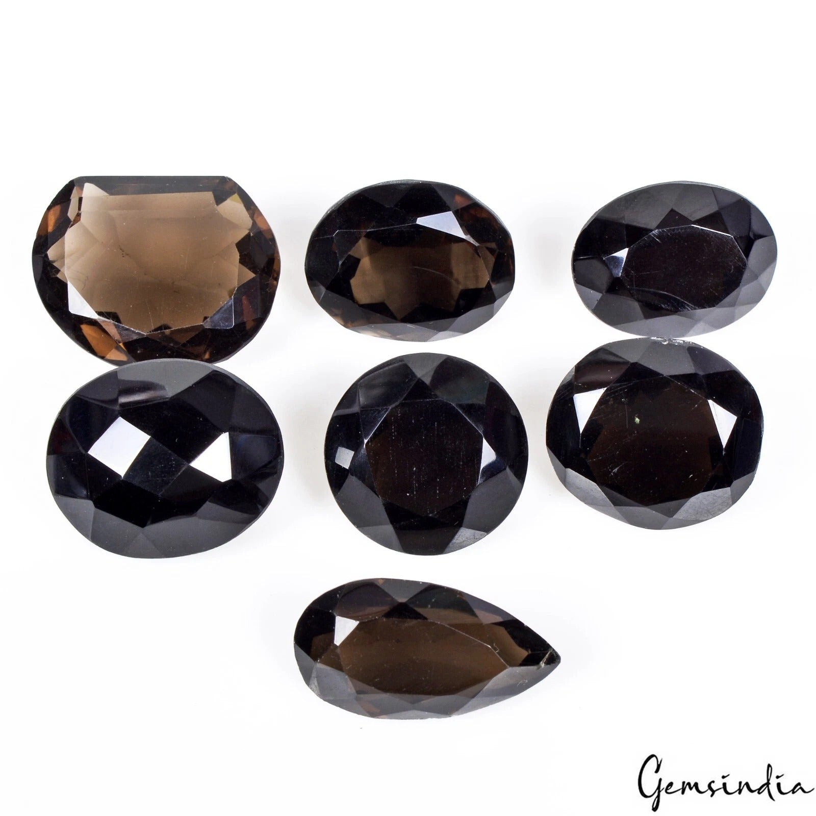 Smoky Quartz Loose Gemstone, Untreated, Brown — 19 mm to 25 mm, 213.60 Ct, Madagascar