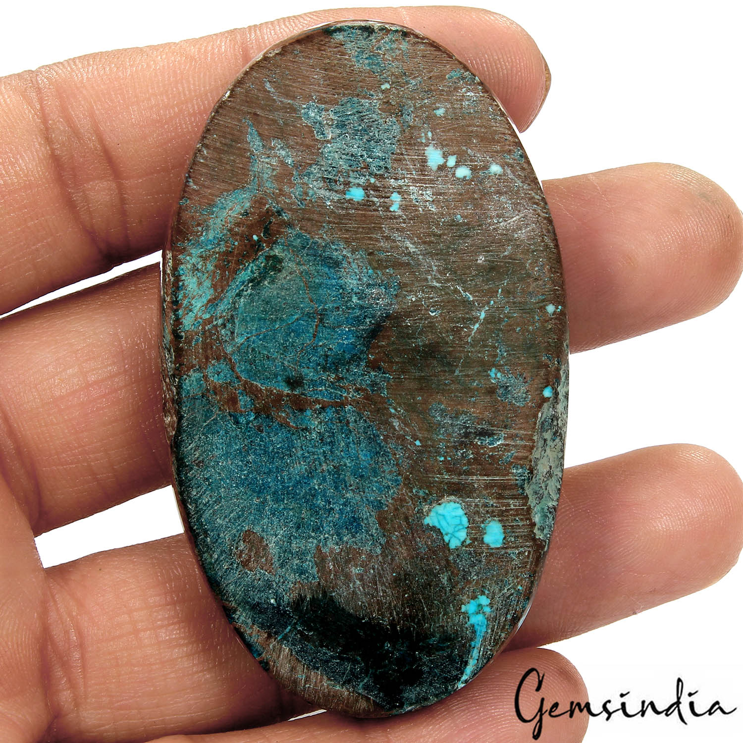 Turquoise Cabochon, Turquoise Blue — 66 x 39 x 10mm, 292.20 Ct