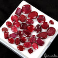 280 Ct Natural Red Ruby Faceted Loose Mix Faceted Cut Ring Size Gemstones 31 Pcs