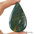 Jasper Cabochon, Untreated — 67 x 39 x 8mm, 163.20 Ct, Madagascar