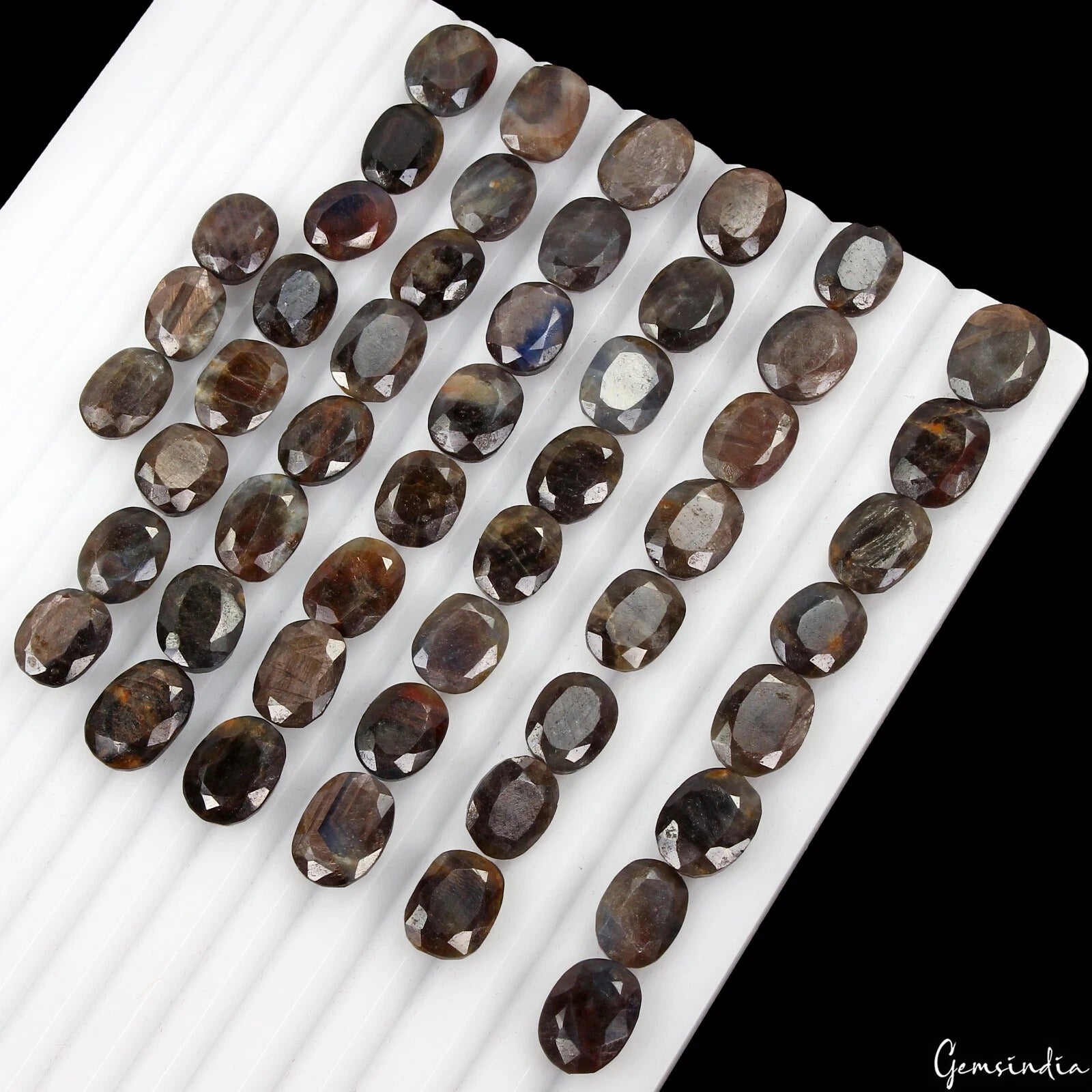 Sapphire Lot, Loose Gemstone, Untreated, Brown — 51 Pieces, 11mm to 15mm, 400 Ct