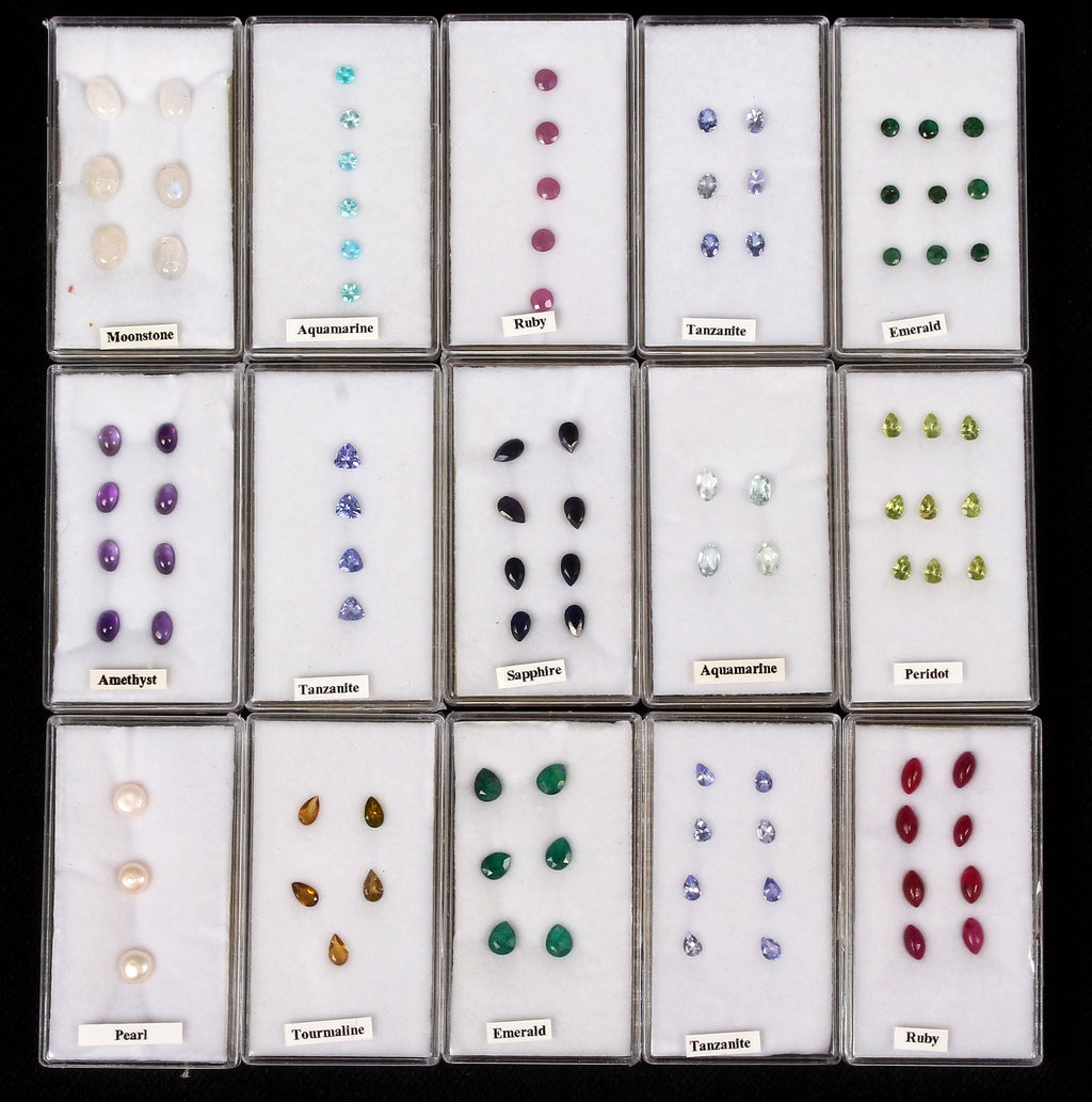 307Pcs Estate Genuine Semi Precious Loose Mix Cut Multi Gemstones Lot Collection