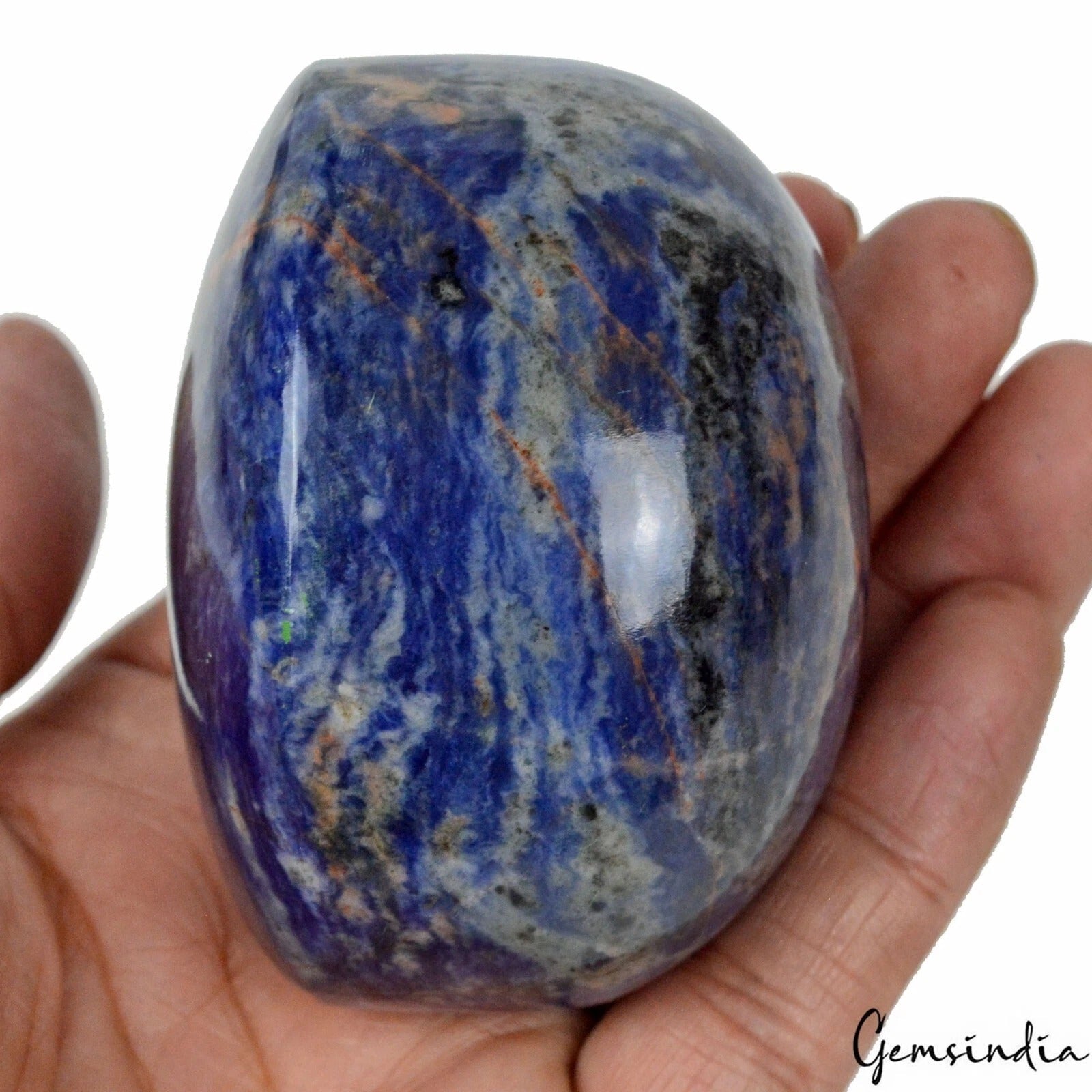 1760Ct Natural Untreated Blue Amazing Sodalite Oval Cab Loose Huge Size Gemstone