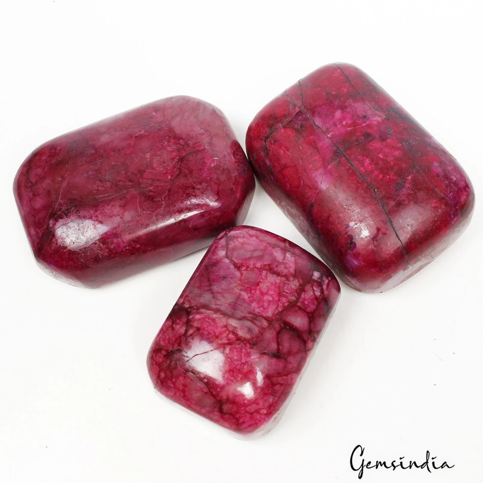 2400 Cts Natural Pink Red Ruby Cushion Cabochon Loose Earth mined Huge Gemstone
