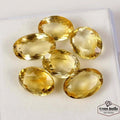 Citrine Lot, Loose Gemstone, Untreated, Yellow — 6 Pieces, 13mm, 44.70 Ct, Brazil