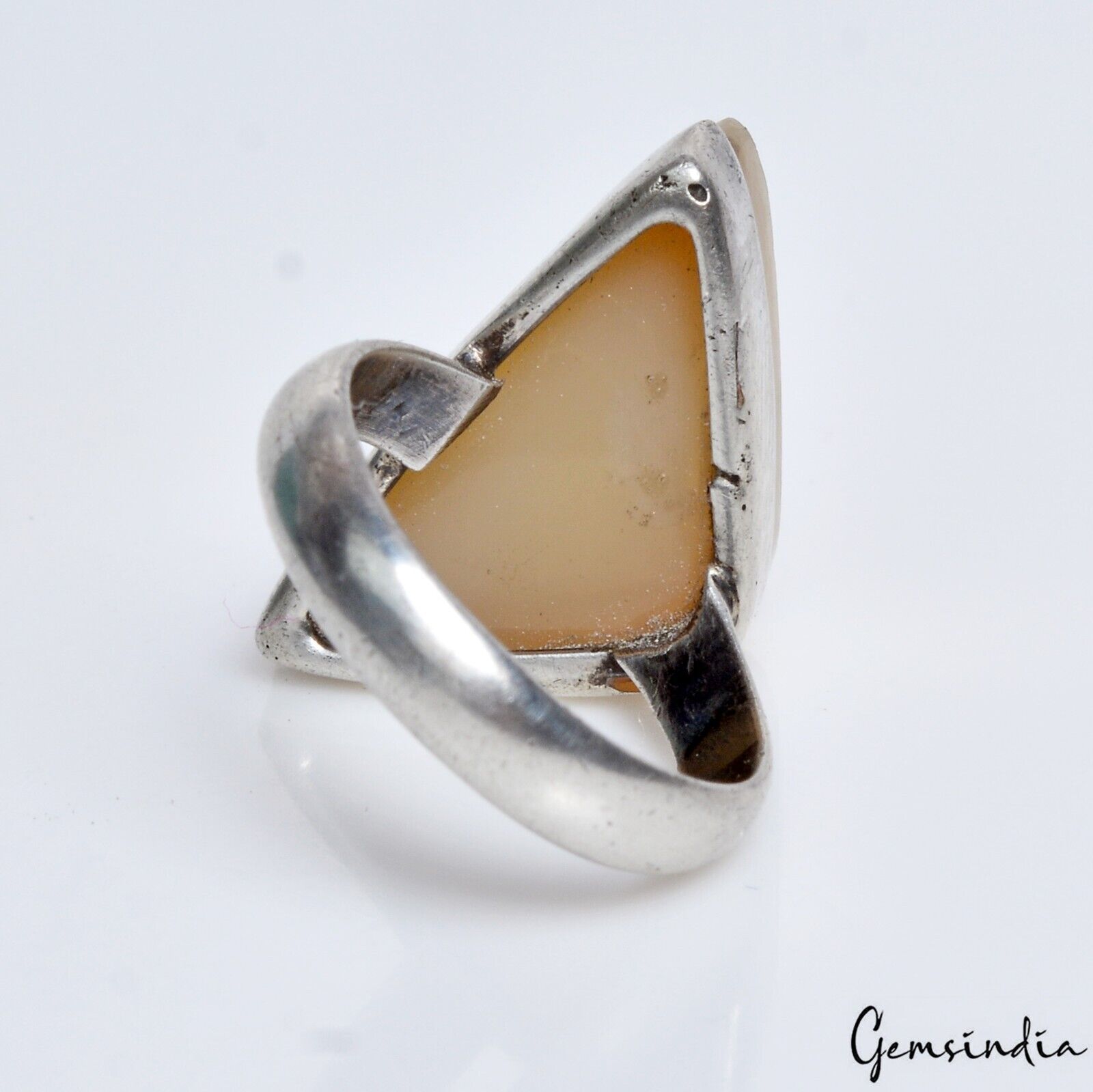 5.59 Gm Natural Onyx Druzy Fancy Antique Style 925 Sterling Silver Ring Jewelry