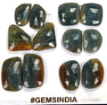 12 Pcs Natural Sapphire Pairs 19-27mm Unheated Checker Cut Loose Certified Gems