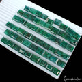 890 Cts/57 Pcs Natural Brazilian Emerald Baguette Cut Loose Gems Lot For Jewelry