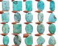 1530 Ct/20 Pcs Natural Green Turquoise Mix Cabochon Loose 31-49mm Gemstones Lot