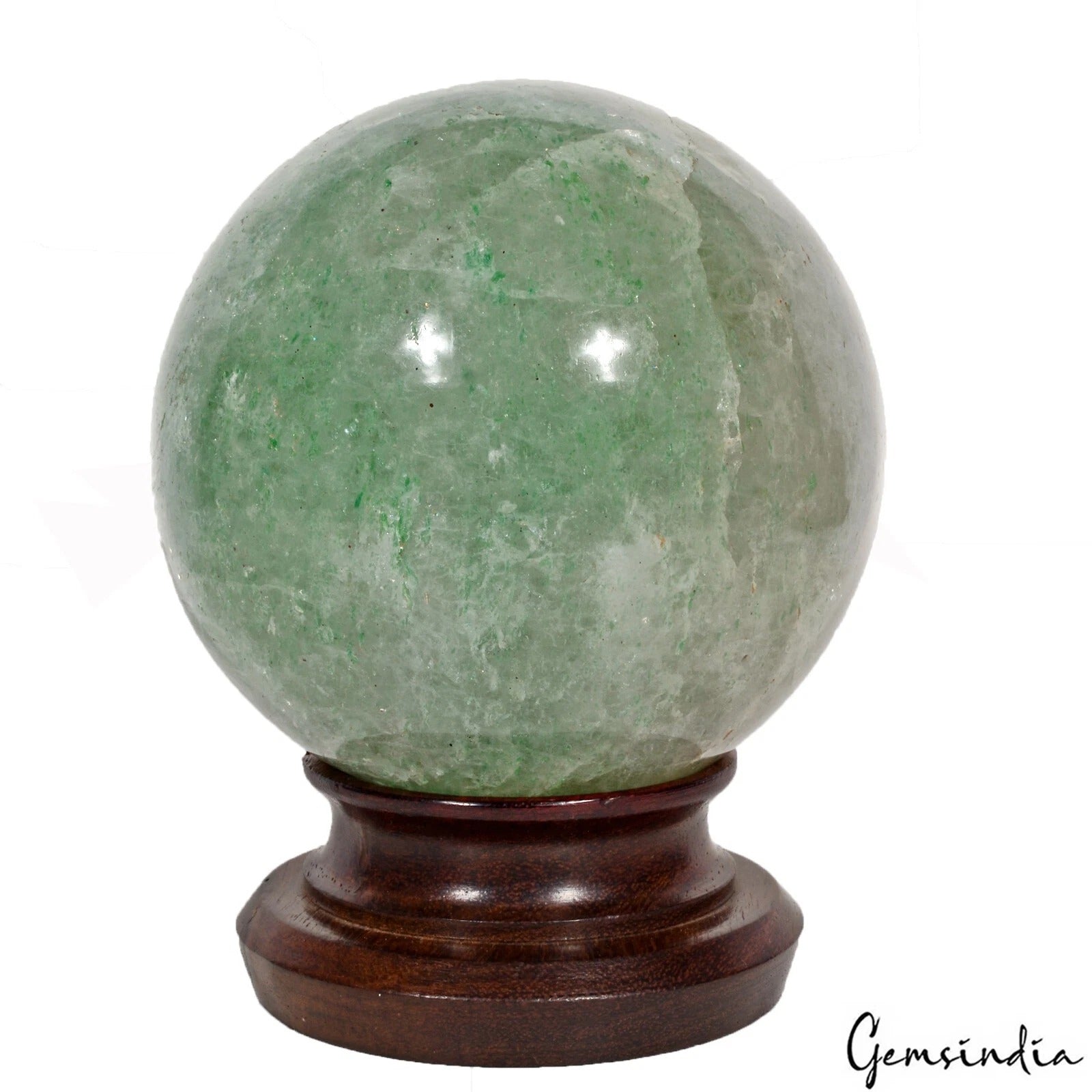 Aventurine Sphere, Untreated, Green — 3.75 Inch in diameter, 1.2 Kg (6000 Ct), Madagascar