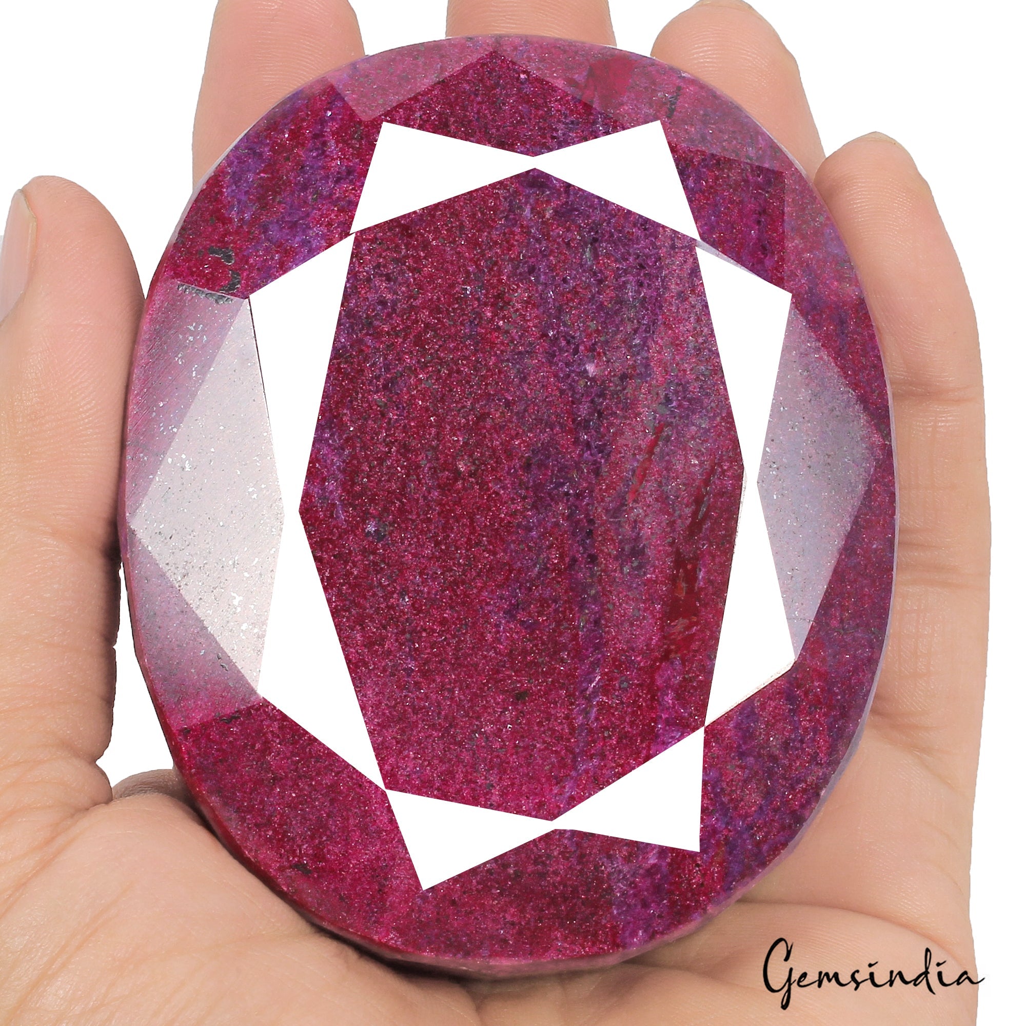 3100 Ct Large Natural Red Ruby Oval Cut Earth Mined Museum Size Loose Gemstone