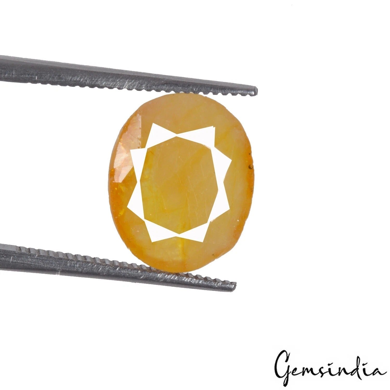 5.10 Ct Natural Untreated Ceylon Yellow Sapphire Pukhraj) Oval Rare Gem For Ring