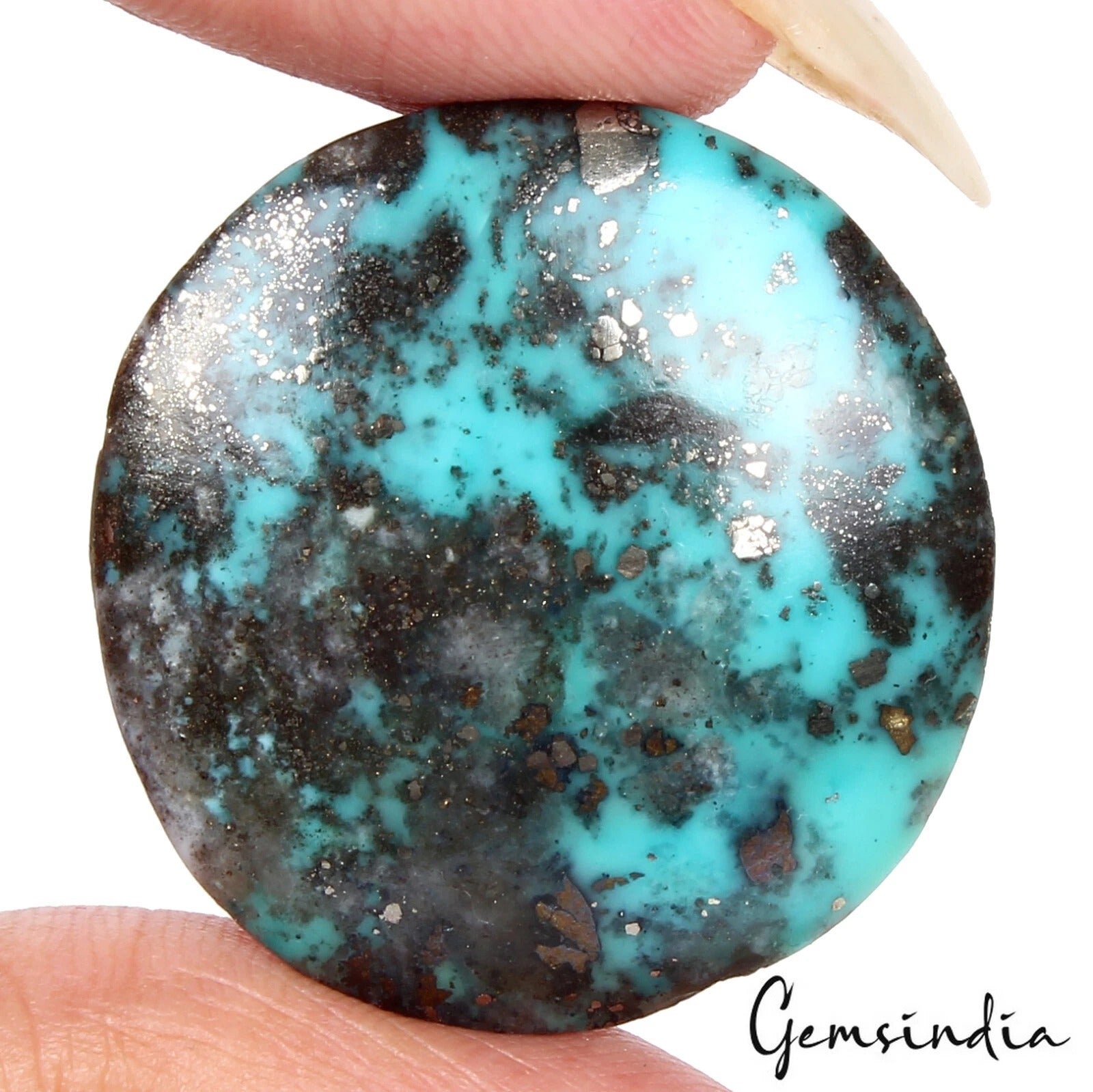 51.50Ct igl&i Certified Natural Turquoise Top Quality Loose Untreated Gemstone