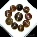Natural Untreated Spectrolite Cats Eye Mix Cab Loose Gemstones 22.00 Ct/7-9mm