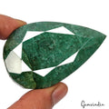 Brazilian Emerald Loose Gemstone, Color Enhanced, Blue — 71 x 44 x 23mm, 550 Ct, Brazil