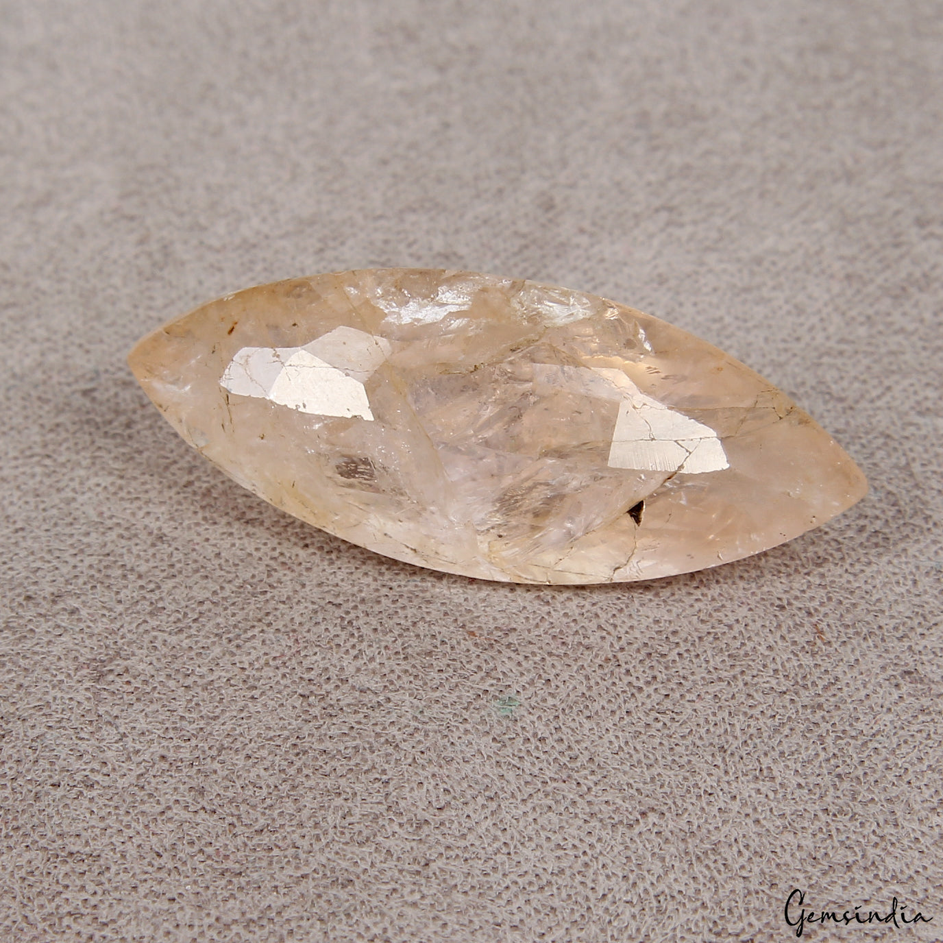 27.60 Ct Natural Untreated Brazilian Peach Morganite Rare Marquise Cut Loose Gem
