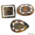 Untreated Brown Sapphire 530 Cts Mix Cut Loose 32mm-42mm Gemstones Lot~ 3 Pcs