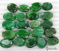 Certified Natural Green Emerald 360 Ct Oval Cut Loose Ring Size Gemstones~21 Pcs
