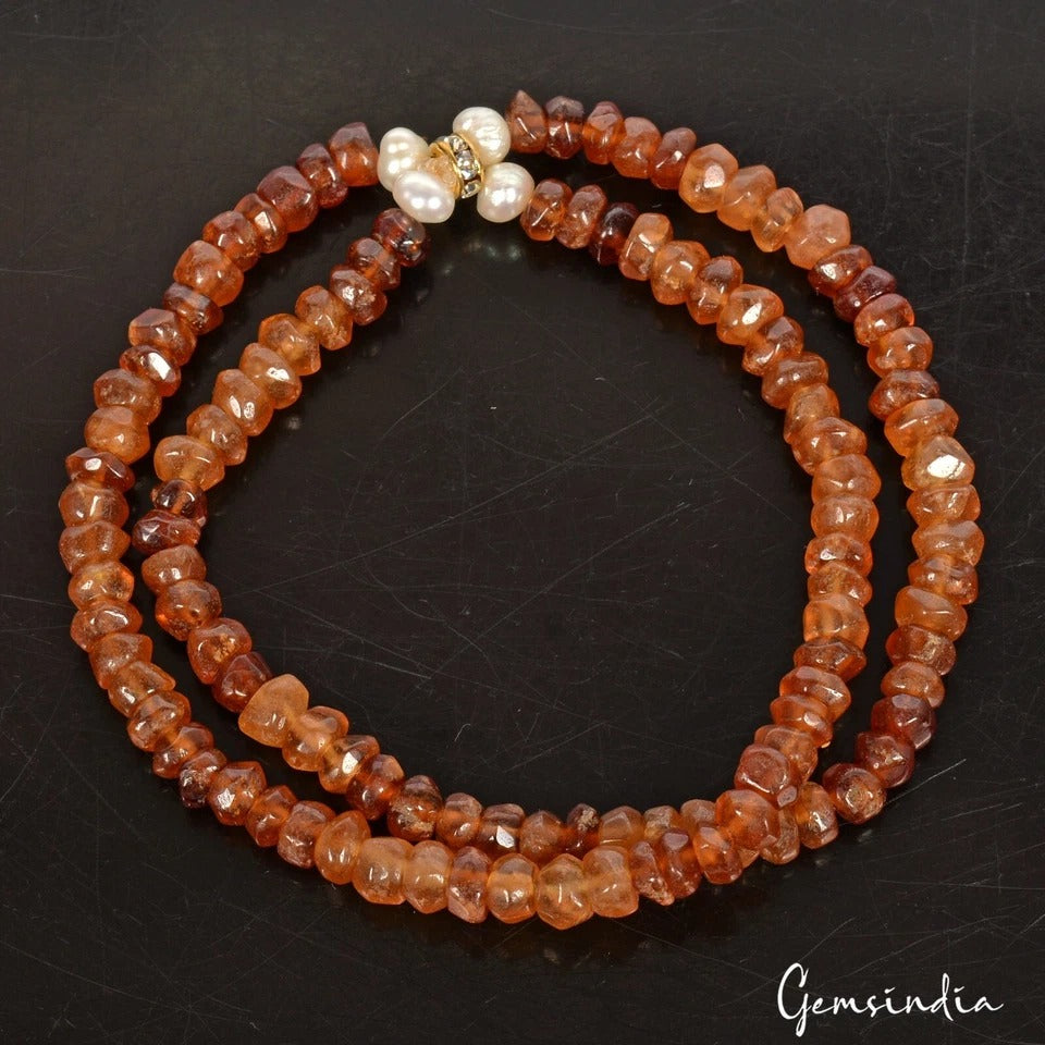 Garnet Bracelet, Untreated — 5mm, 104.20 Ct