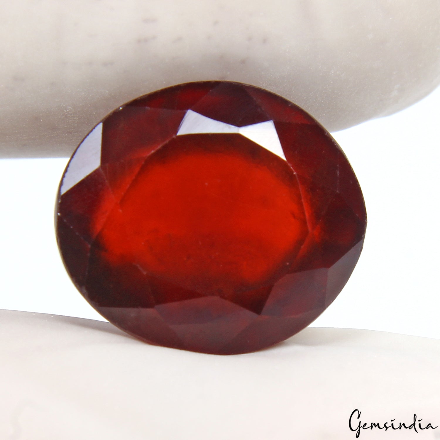 8.20 Cts Natural Unheated Red Orange Hessonite Garnet IGL&I Certified Gemstone