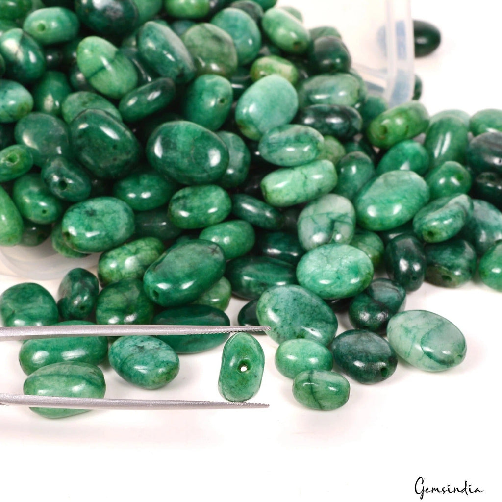 Certified 2300 Cts/275 Pcs Natural Green Emerald Oval Cab Drill Loose Beads Gems