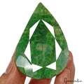 Certified 500 Ct Natural Brazilian Green Emerald Pear Leaf Faceted Cut Loose Gem