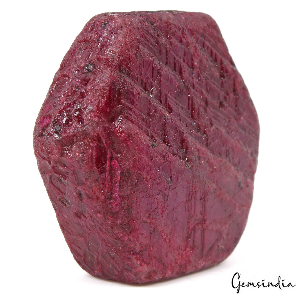 480 Cts Natural Red Ruby Earth Mined Hexagon Cut Druzy Rough Loose Huge Size Gem