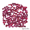 Ruby Lot, Cabochon, Oval Cabochon, Color Enhanced — 190 Pieces, 4mm to 6mm, 106.20 Ct, Madagascar