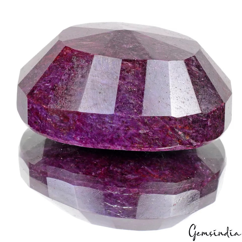 970 Ct Natural Red Ruby Oval Cut Faceted Earth Mined Huge Size Loose Gemstone