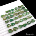 235.00 Ct Natural Green Brazilian Emerald Pear Faceted Loose Gemstone Lot 38 Pcs