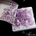 500 Cts/200 Pcs Natural Untreated Purple Amethyst Oval Cabochon Loose Gemstones