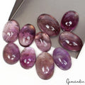 400 Cts/10 Pcs Natural Untreated Purple Amethyst Oval Cab Wholesale Gems Lot