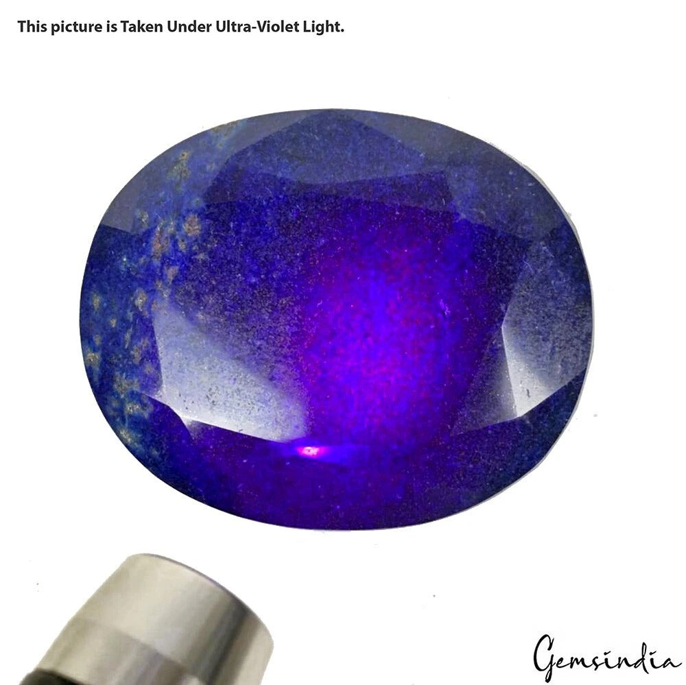 Blue Sapphire Loose Gemstone, Color Enhanced, Royal Blue — 95x77x37mm, 3420 Ct, Madagascar
