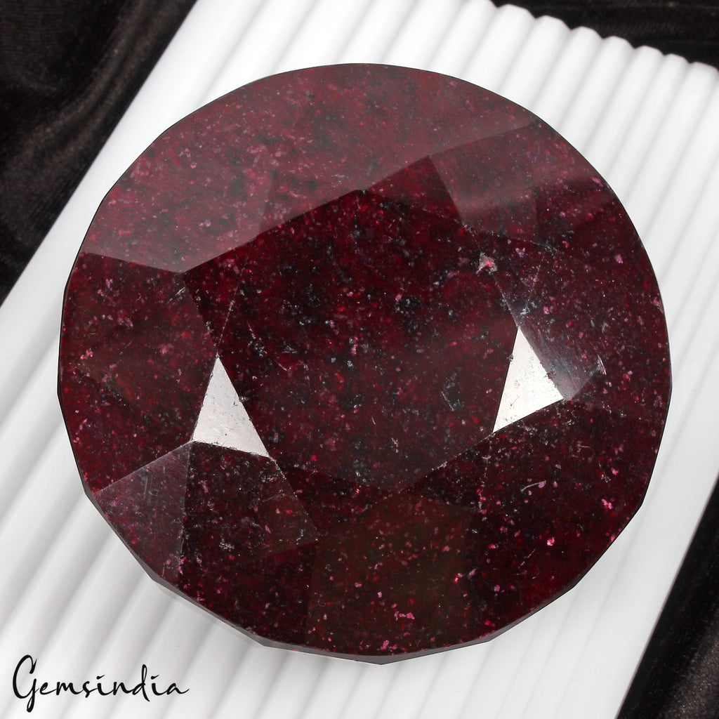 Large Natural Dark Red Ruby 4020 Ct Round Ruby Huge Loose Earth Mined Gemstone