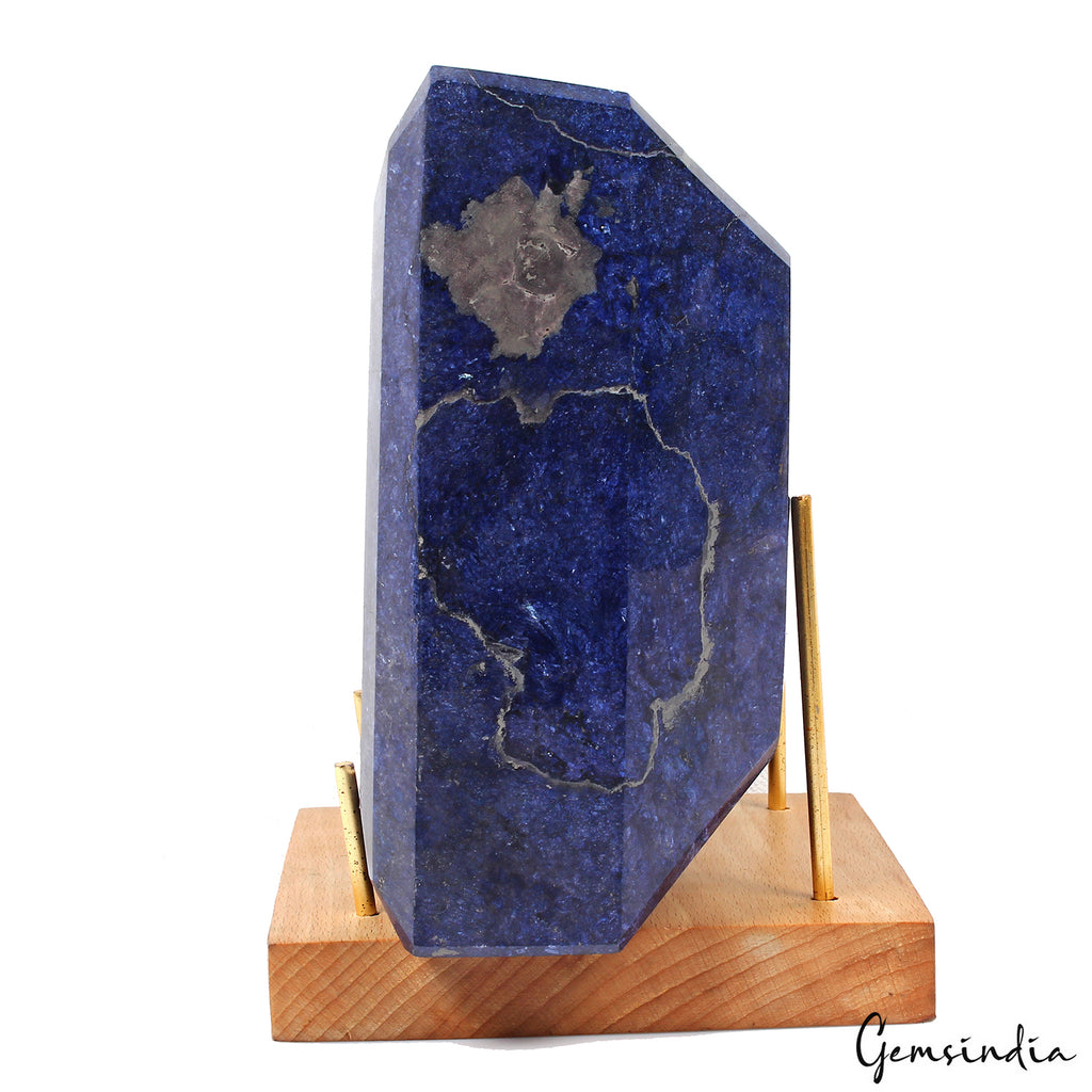 Blue Sapphire Loose Gemstone, Octagon Faceted Cut, Color Enhanced — 6.8x6.5x3.6 Inch, 31000 Ct (6.2 Kg), Madagascar