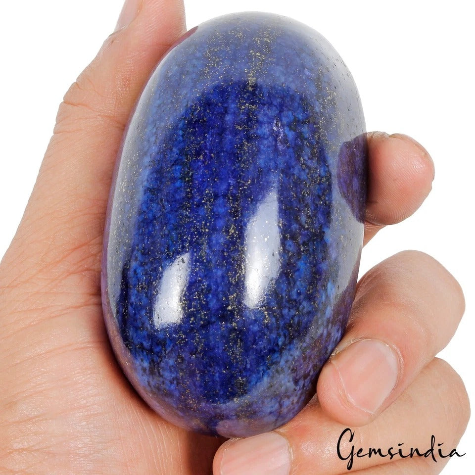 Natural Lapis Lazuli 82x48mm Oval Cabochon Loose Huge Gemstone 1345Ct Certified