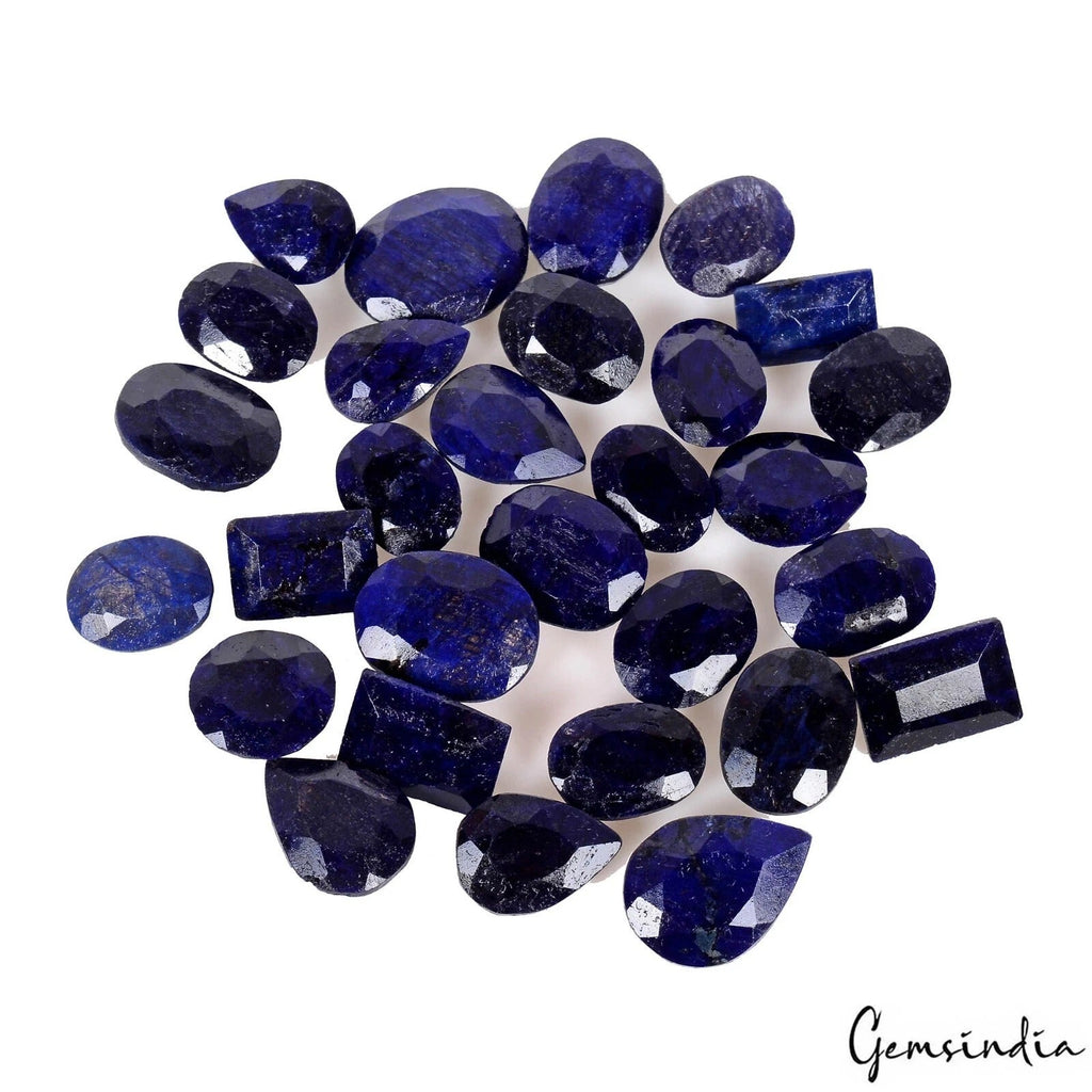 29 Pc Natural Blue Sapphire Mix Cut Loose 13-19mm Jewelry Kind Gemstones~ 340 Ct