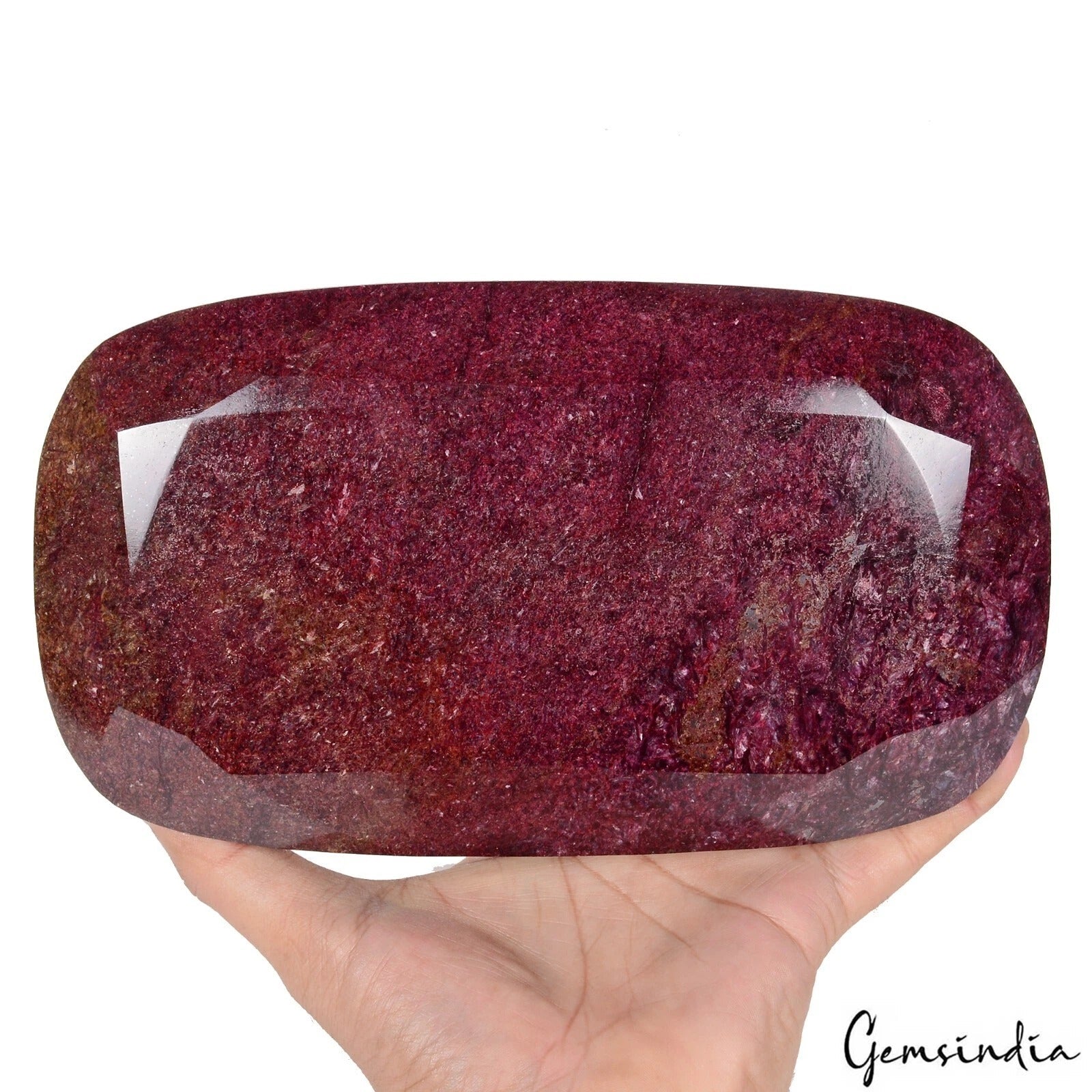 4.4 Kilo Natural Huge Red Ruby 8.75 in Oval Cut Earth Mined For Gallery Stone