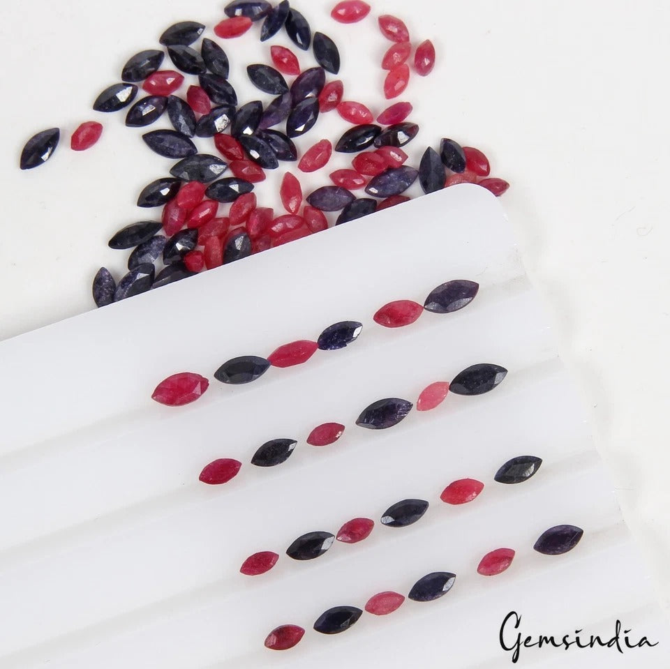 Ruby Loose Gemstone, Red — 3mm to 5mm, 11.40 Ct, Madagascar